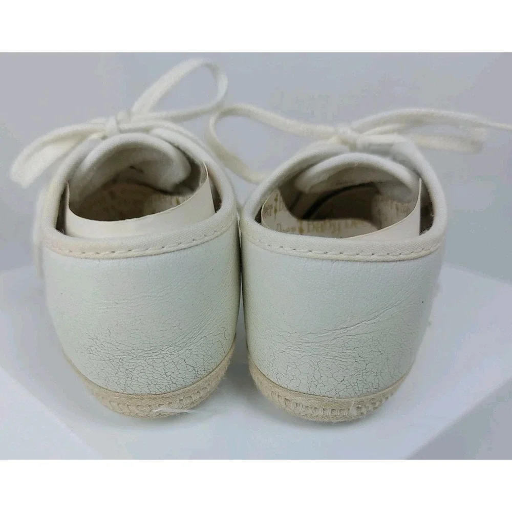 Vintage Baby Deer Infant Crib‎ Shoes Size 2 In Box White Leather Laceup